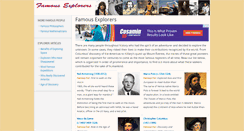 Desktop Screenshot of famous-explorers.org